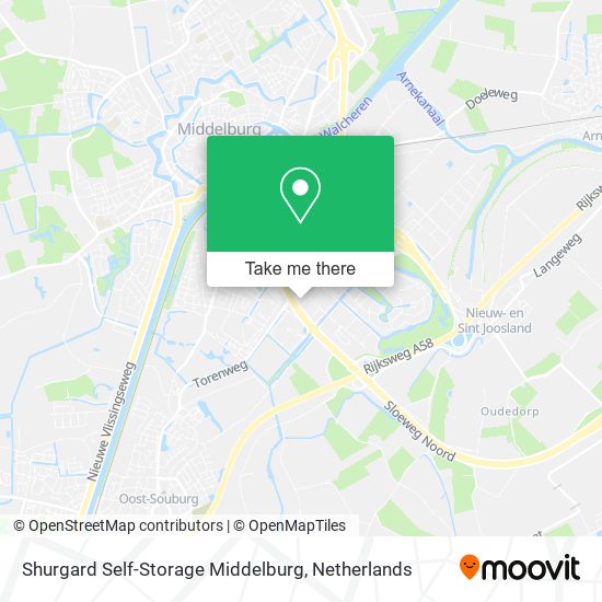 Shurgard Self-Storage Middelburg map