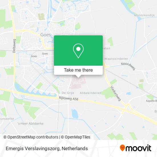 Emergis Verslavingszorg map