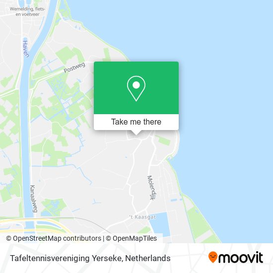 Tafeltennisvereniging Yerseke map