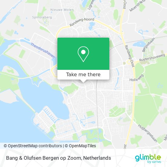 Bang & Olufsen Bergen op Zoom map