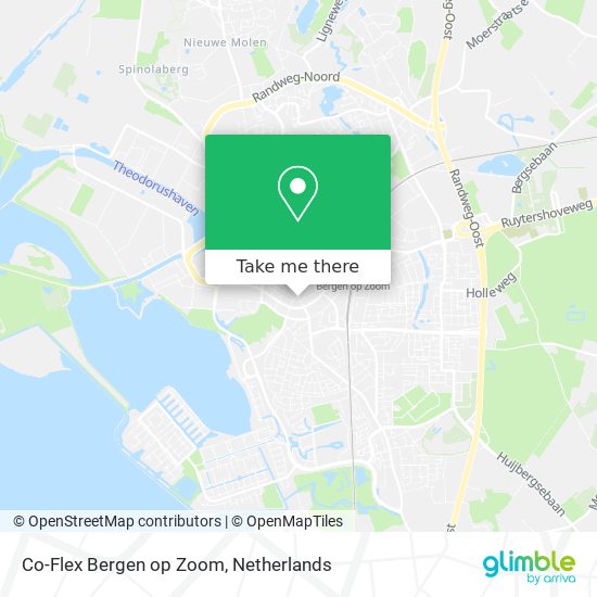 Co-Flex Bergen op Zoom map