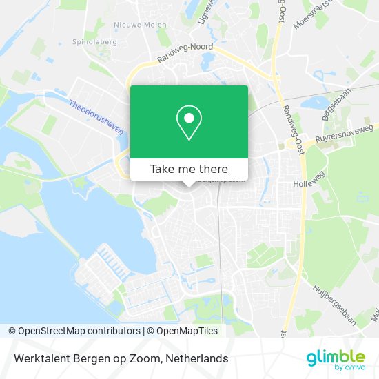 Werktalent Bergen op Zoom map