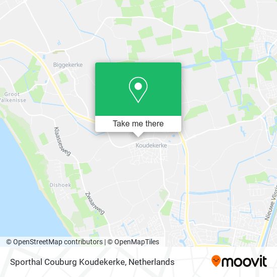 Sporthal Couburg Koudekerke map