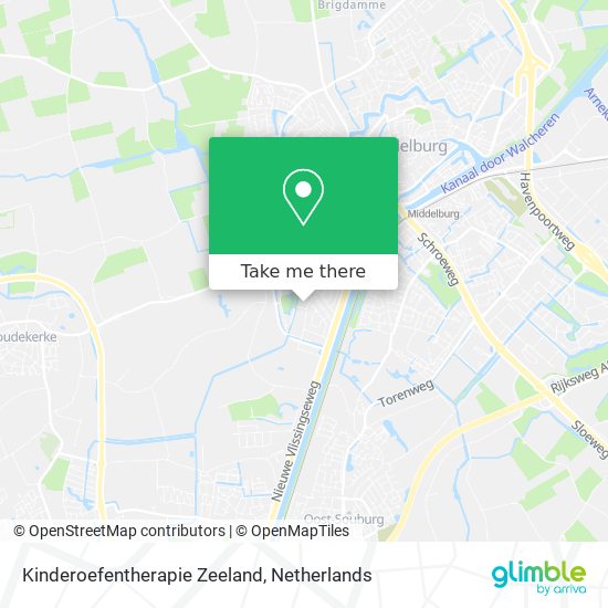 Kinderoefentherapie Zeeland Karte