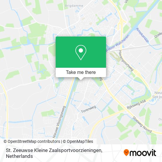 St. Zeeuwse Kleine Zaalsportvoorzieningen map