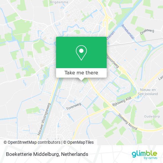 Boeketterie Middelburg map