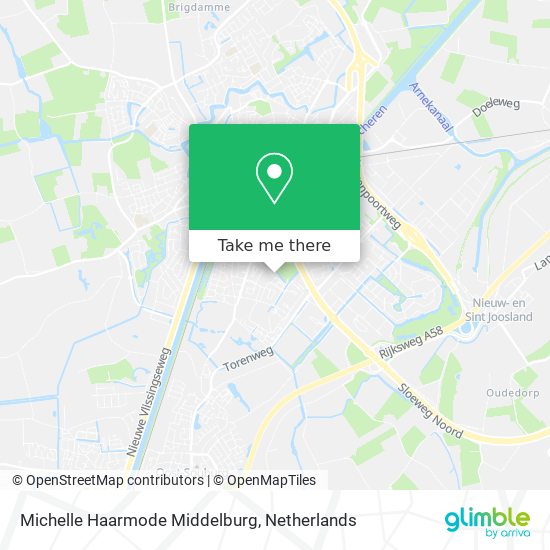 Michelle Haarmode Middelburg map
