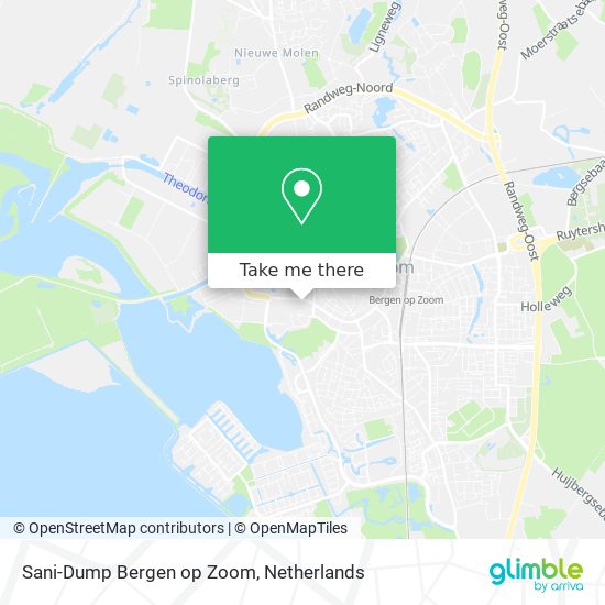 Sani-Dump Bergen op Zoom map