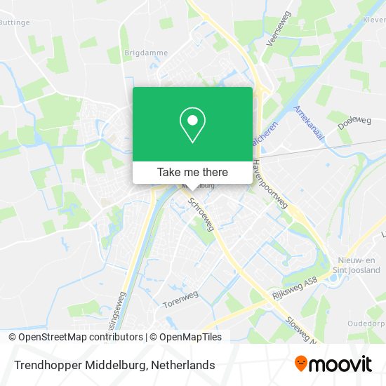Trendhopper Middelburg map
