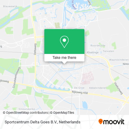 Sportcentrum Delta Goes B.V. map