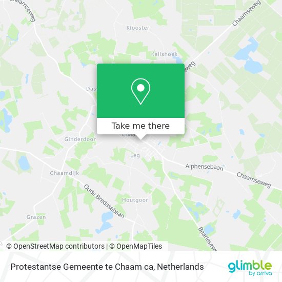 Protestantse Gemeente te Chaam ca Karte