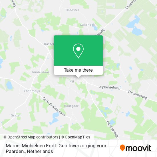 Marcel Michielsen Eqdt. Gebitsverzorging voor Paarden. Karte