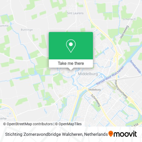 Stichting Zomeravondbridge Walcheren map