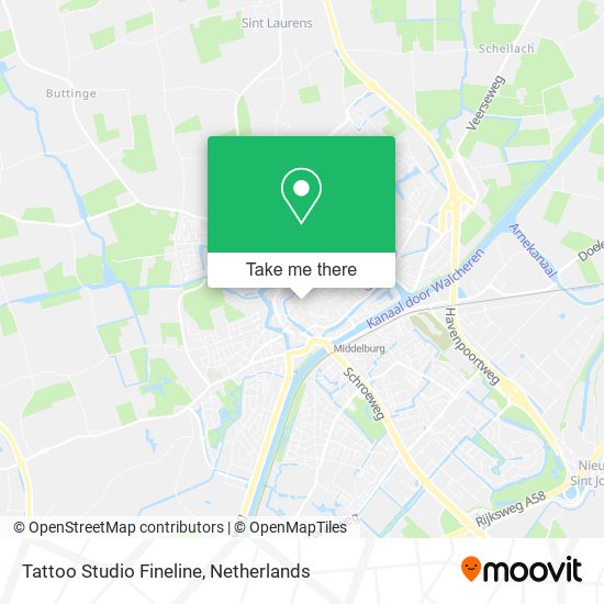 Tattoo Studio Fineline map