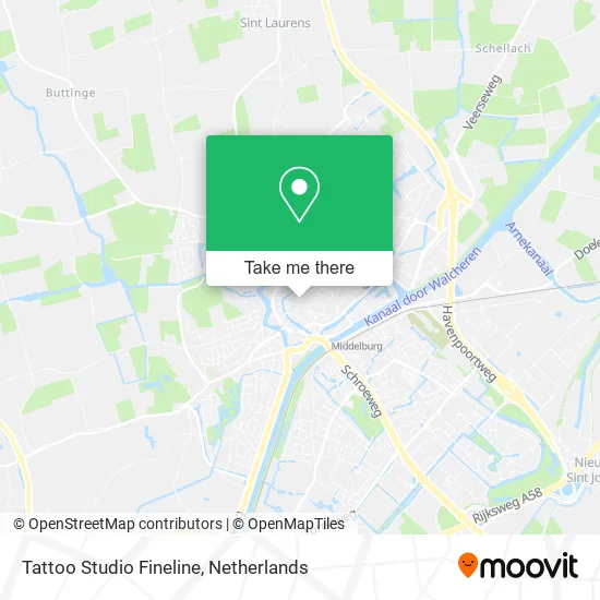 Tattoo Studio Fineline map