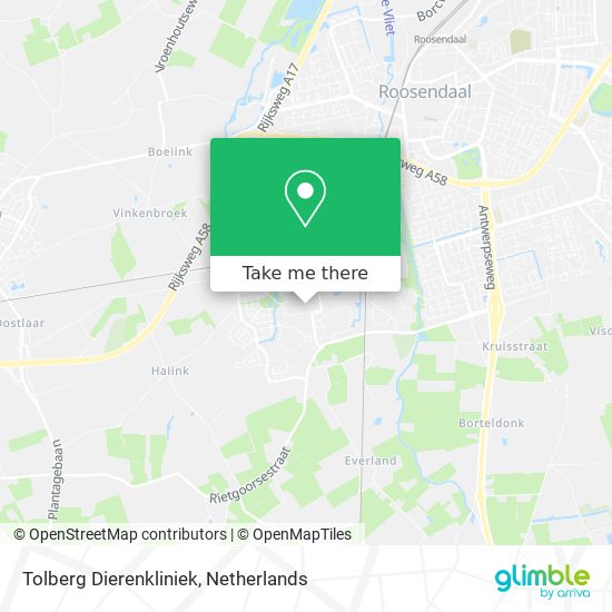 Tolberg Dierenkliniek map