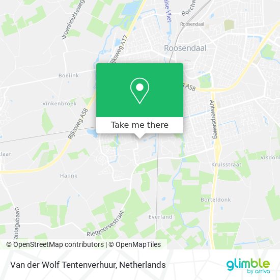 Van der Wolf Tentenverhuur Karte