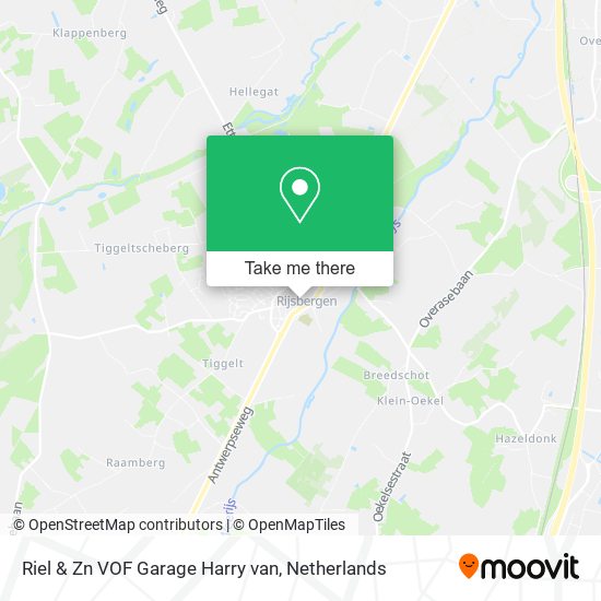 Riel & Zn VOF Garage Harry van map