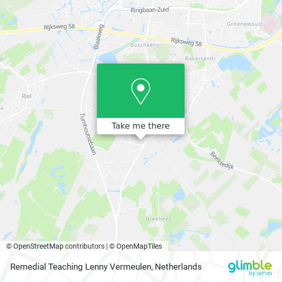 Remedial Teaching Lenny Vermeulen map
