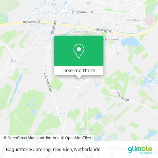 Baguetterie-Catering Très Bien map