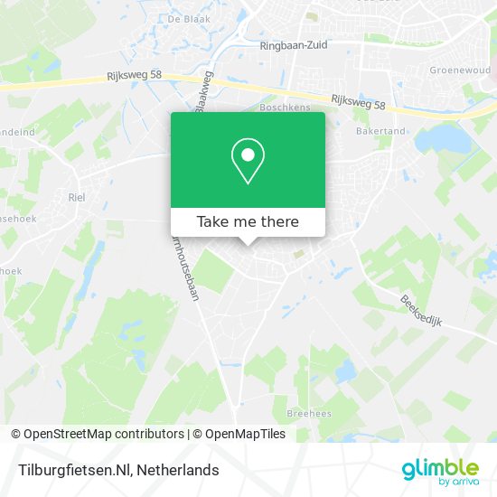 Tilburgfietsen.Nl map