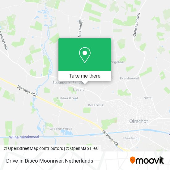 Drive-in Disco Moonriver Karte