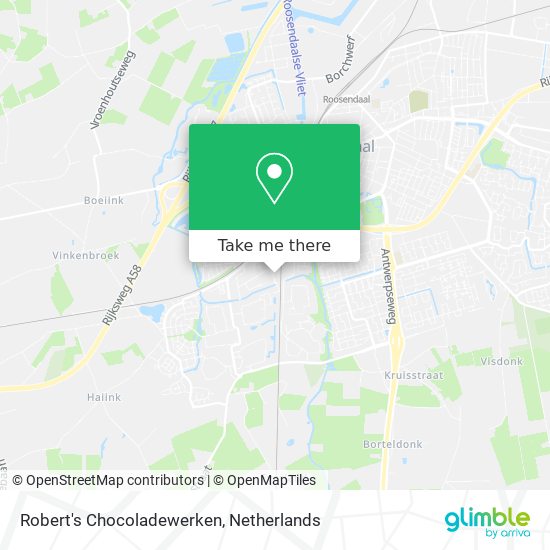 Robert's Chocoladewerken Karte