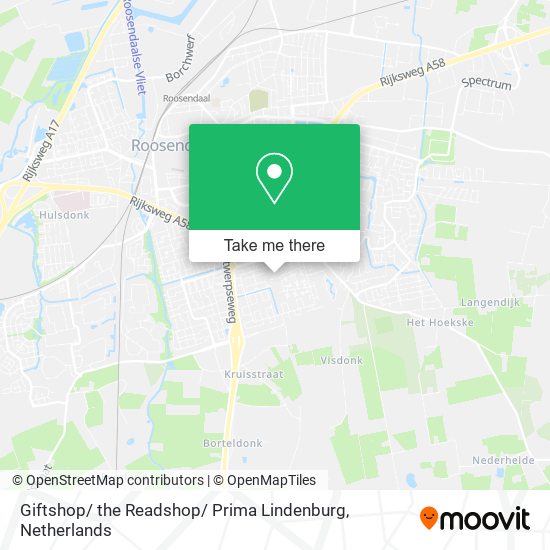 Giftshop/ the Readshop/ Prima Lindenburg map