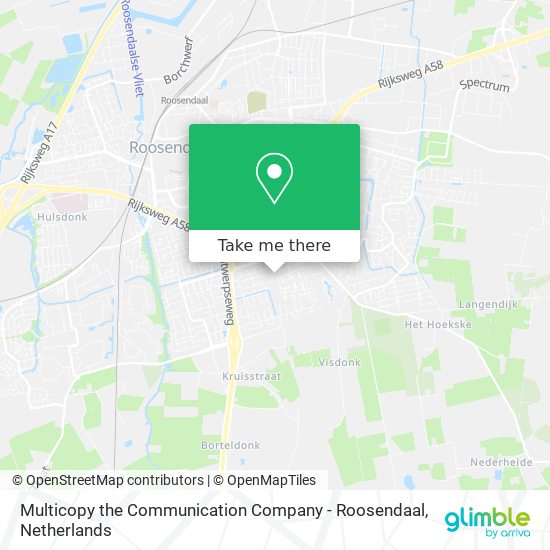 Multicopy the Communication Company - Roosendaal map