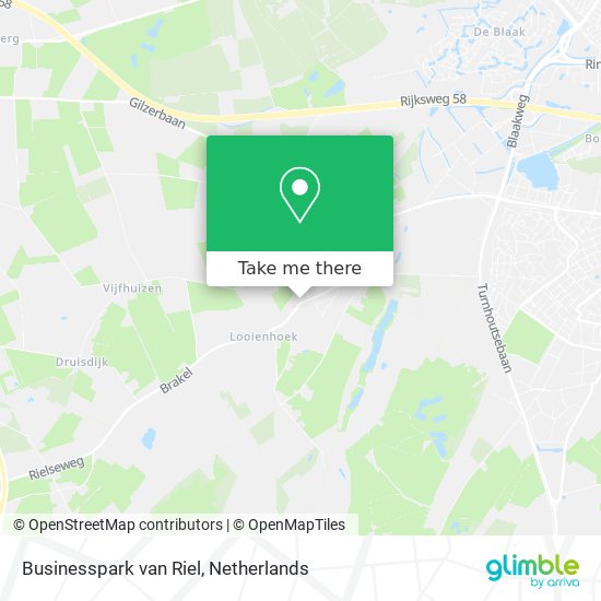 Businesspark van Riel map