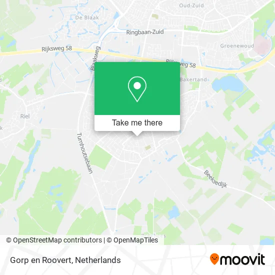 Gorp en Roovert map