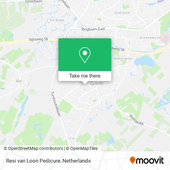 Resi van Loon Pedicure map