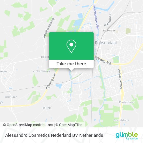 Alessandro Cosmetics Nederland BV map