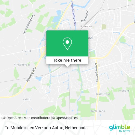 To Mobile in- en Verkoop Auto's map
