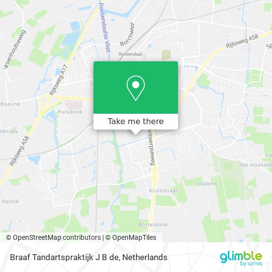 Braaf Tandartspraktijk J B de map