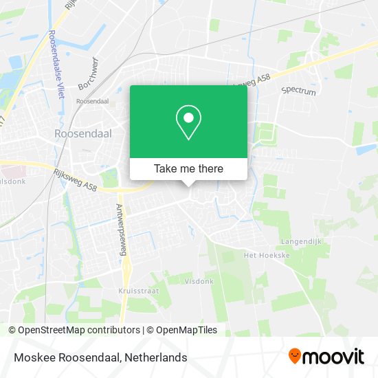 Moskee Roosendaal Karte