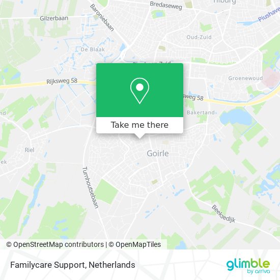 Familycare Support map