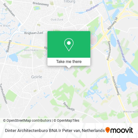 Dinter Architectenburo BNA Ir Peter van map