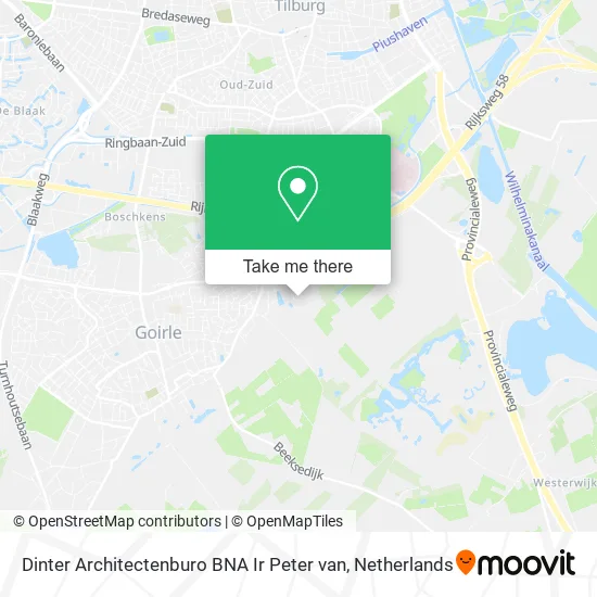 Dinter Architectenburo BNA Ir Peter van map