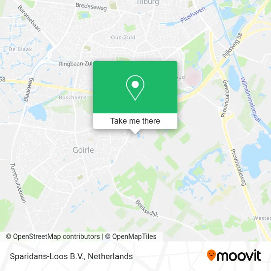 Sparidans-Loos B.V. map