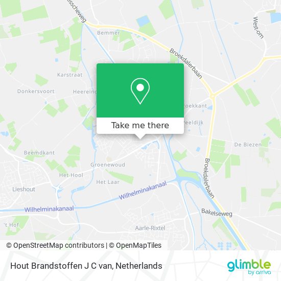 Hout Brandstoffen J C van map