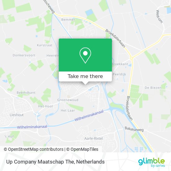 Up Company Maatschap The map