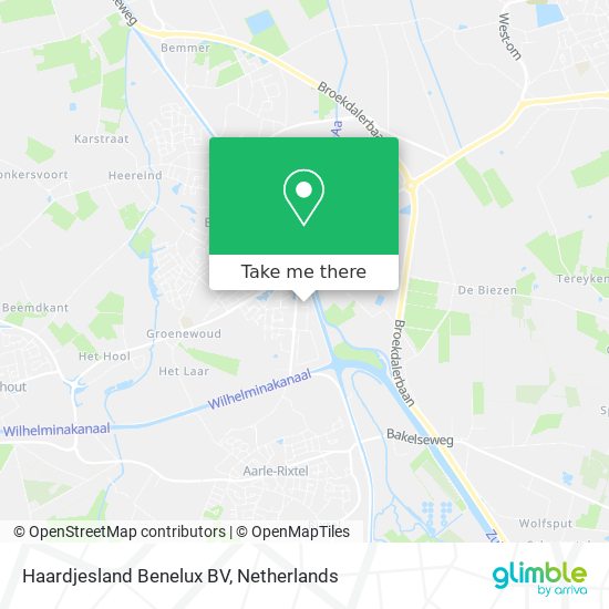 Haardjesland Benelux BV map