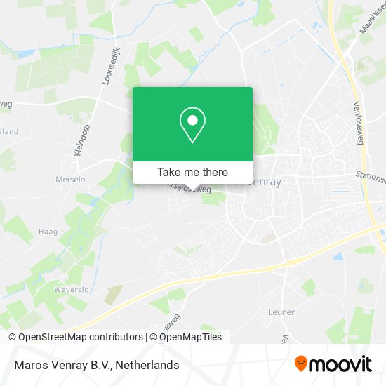 Maros Venray B.V. map