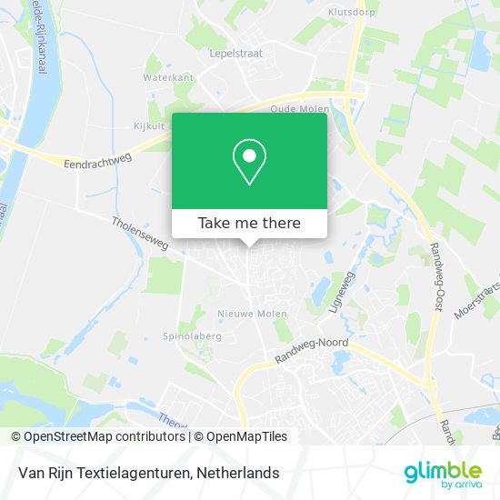 Van Rijn Textielagenturen map