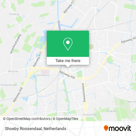 Shoeby Roosendaal map