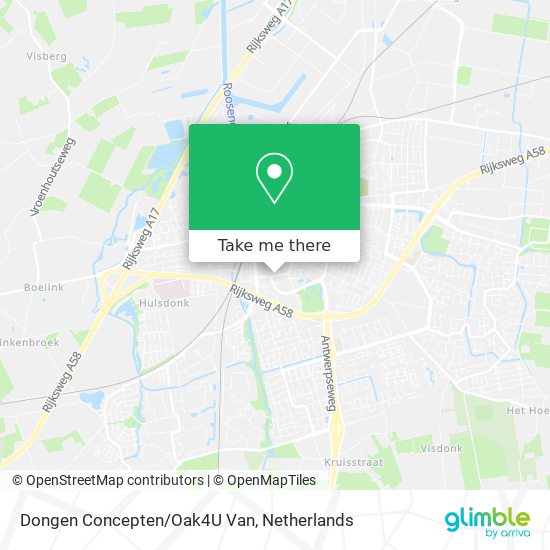 Dongen Concepten/Oak4U Van map