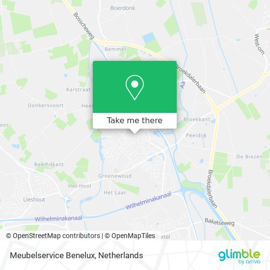 Meubelservice Benelux Karte