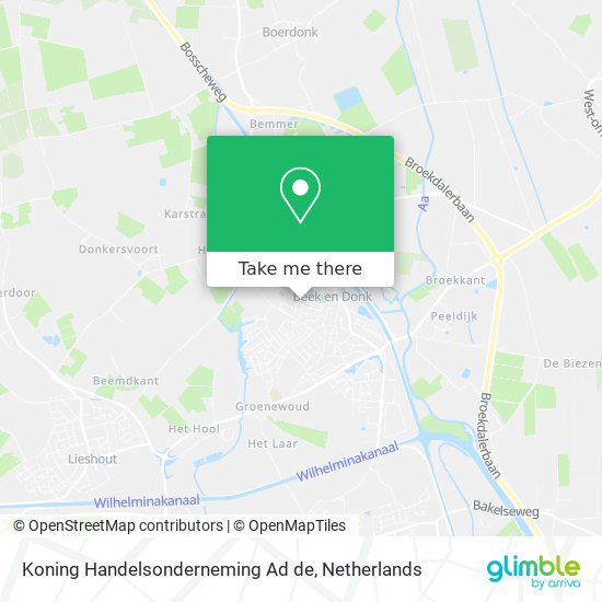 Koning Handelsonderneming Ad de map