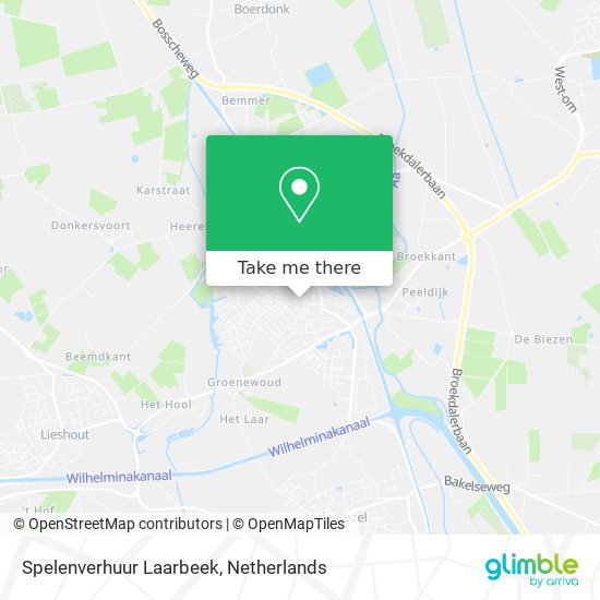 Spelenverhuur Laarbeek map